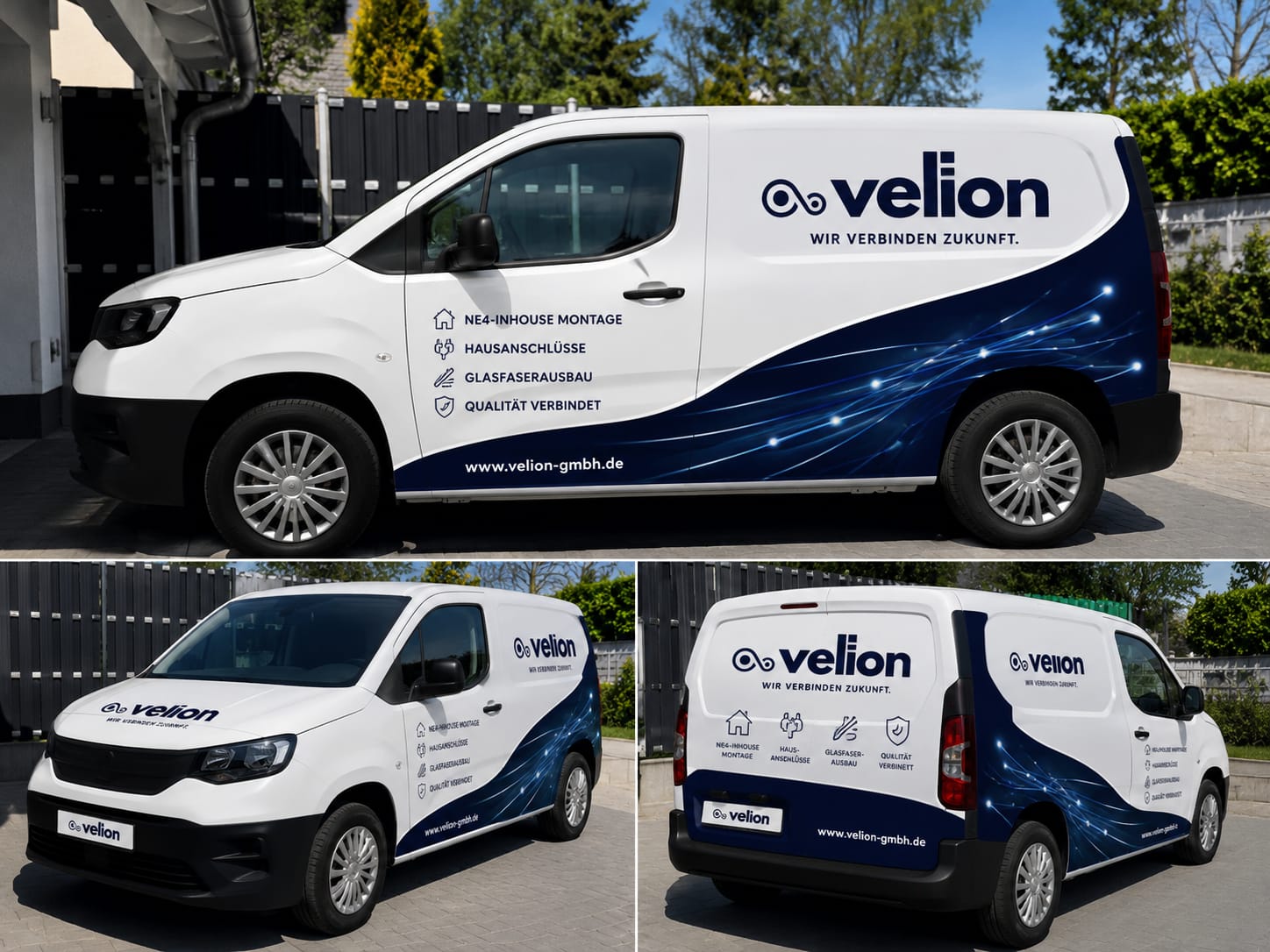 velion Servicefahrzeug für Glasfaser-Hausanschlüsse